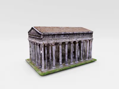 Digital Reconstruction of an Ancient Greek Temple 3D model