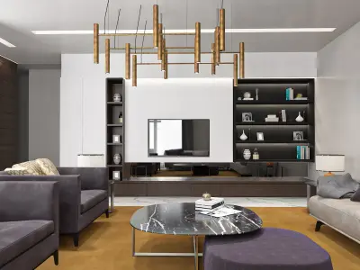 LIVING ROOM 3D model