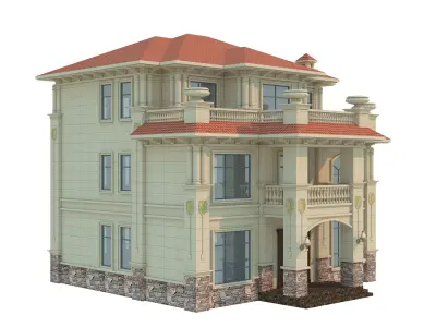 architecture luxury villa  3D model