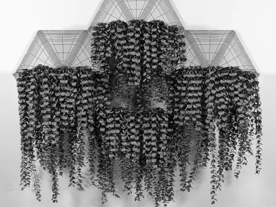 Hexagonal Honeycomb Succulent Wall Planter 3D model