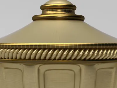 Carved Finial 3D model