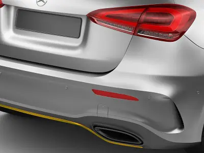 Mercedes-Benz A-class 2019 AMG line 3D model