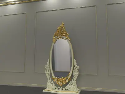 carved mirror 3D model 11