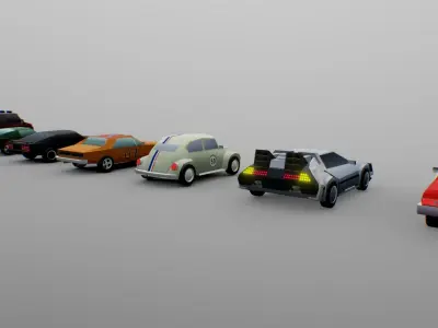 Low Poly Cars 3D model