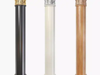 Classic column 01 3D model purchase