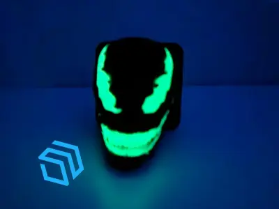 Venom Trailer Hitch Plug Cap 3D print model