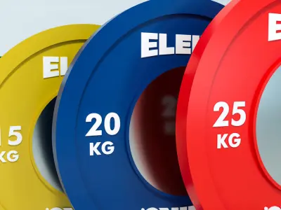 Olympic Weights Bar Set Eleiko  3D model