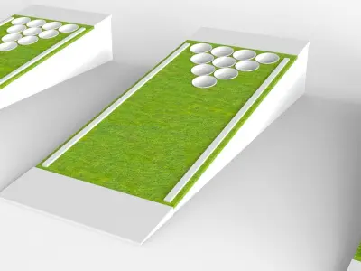 Beer Pong Golf 3D model