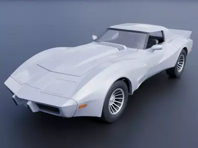Chevrolet - Corvette Greenwood Sebring GT 3D print model