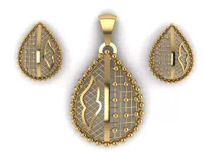 KUWAITY PREIOUS LOCKET SET 3D PRINTABLE MODEL 3D print model