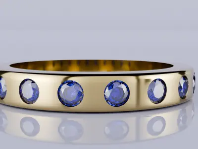 Wedding diamond ring Free 3D print model
