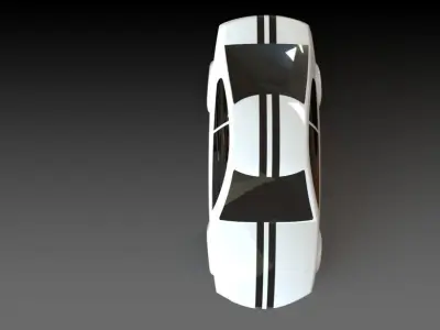 Simple Surface Car Concept 3D model