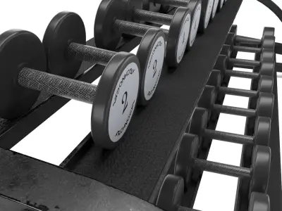 Storage Racks TechnoGym 3D model