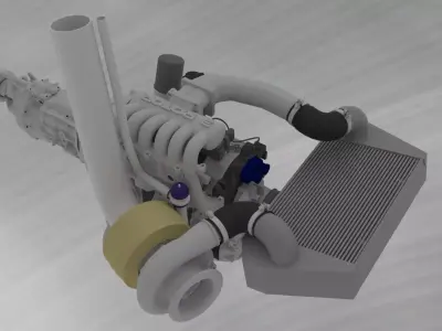 Rotary 20B Engine MAZDA Cosmo Tuned 3D print model