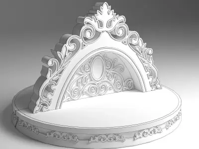 Wedding Stage 3D model get