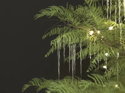 Bright Christmas Decorative Set 3D model