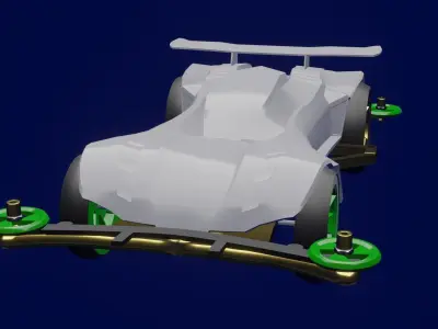 Tamiya 3d models lowpoly Low-poly 3D model