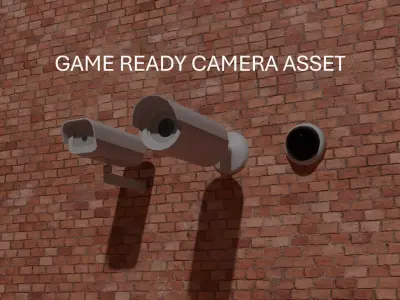 GAME READY SURVEILLANCE CAMERA ASSET Free low-poly 3D model