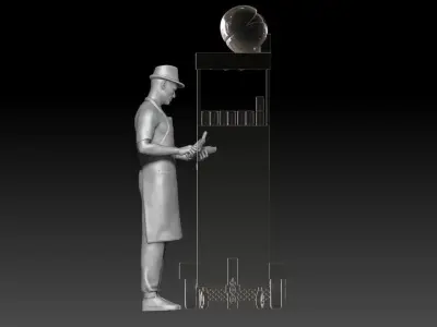 New York hot dog seller boy 1 3D print model