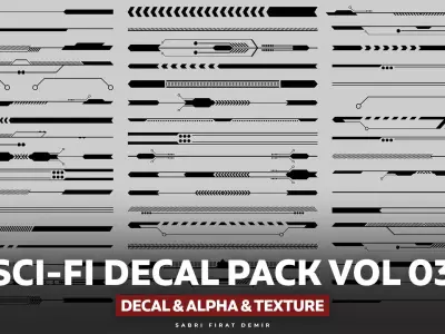 50 - Sci-Fi Alpha Decal Pack Vol 03 Texture