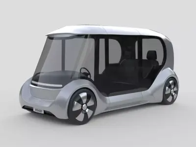 Futuristic City Transport Capsule 3D model