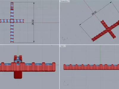 cross 3D print model order