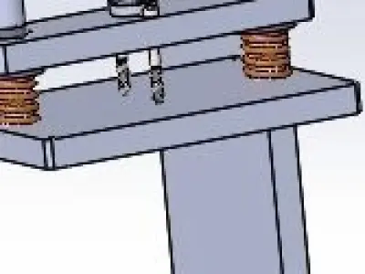 The pressure laminate  mechanism 3D model