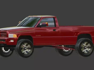 2001 Dodge Ram 2500 Single Cab 3D model