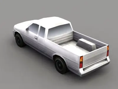 Pickup Truck Game Low-poly 3D model