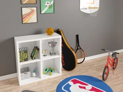 sport room 3D model