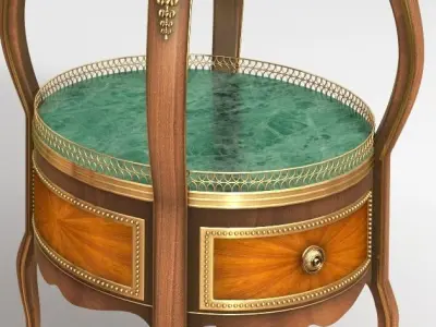 Gueridon Louis XV   Empire 3D model
