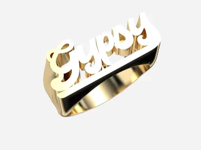 Custom Name Ring  3D print model