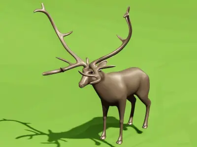 Deer 3D model Low-poly 3D model purchase