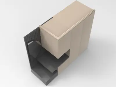 Pingu Cloakroom Low-poly 3D model