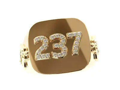 Mans ring 3D print model