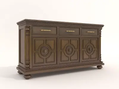 Classic European style Cabinet Collection 5 3D model