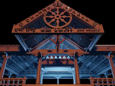 Temple kerala style 3D model