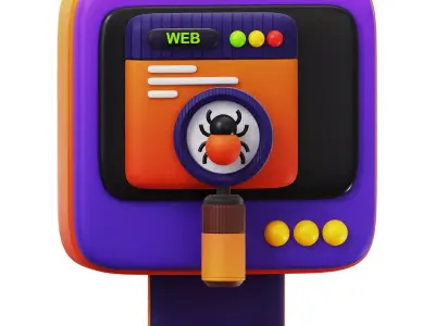 3D Bug Searching Low-poly 3D model