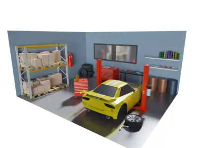 car service 3D model