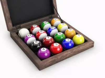 Billiard Ball Box 3D model