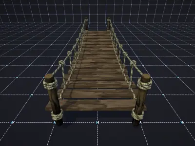 Mountain - Stylized Fantasy Environment Free low-poly 3D model