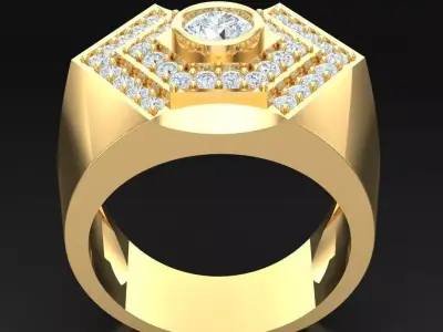 Luxury Men Rings Designs 6MR083 3D print model