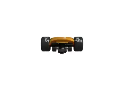 Realistic Wooden Longboard Skateboard Model Low-poly 3D model