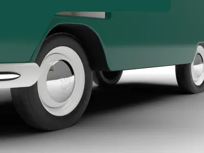 Volkswagen T1 Combi 1950 HQ 3d model 3D model