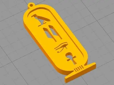 ANCIENT EGYPTIAN KEY CHAIN  Free 3D print model