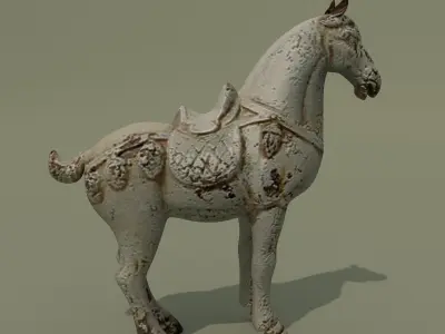 Horse Statuette P 3D model