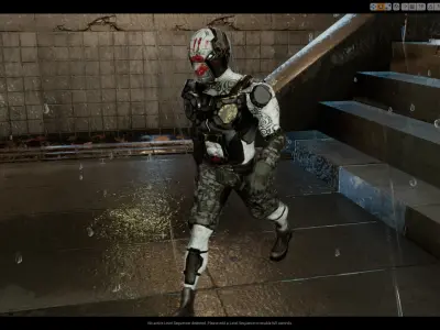 Grunt Soldier for Unreal Engine 4 Low-poly 3D model