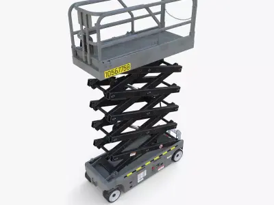 Electric Scissor Lift v3 3D model