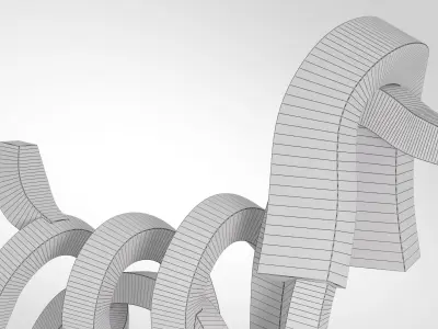 Poodle Pastel 3D model