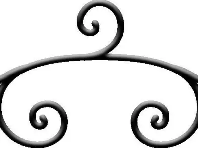 Wrought iron advent wreath Low Poly Chandelier Free low-poly 3D model